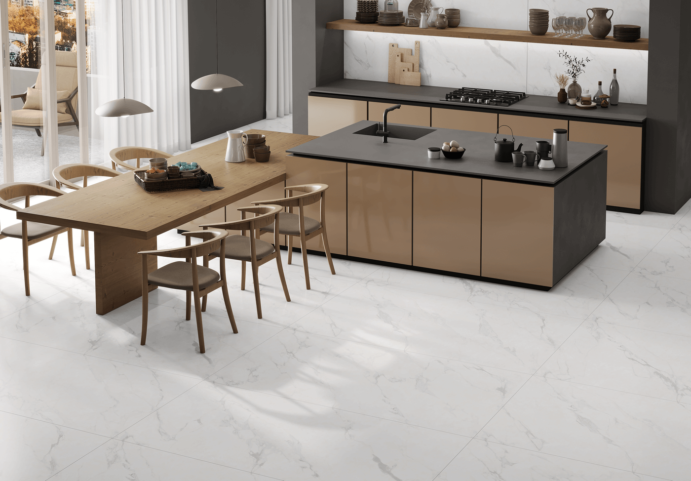 Luxe Statuario Marmorea
