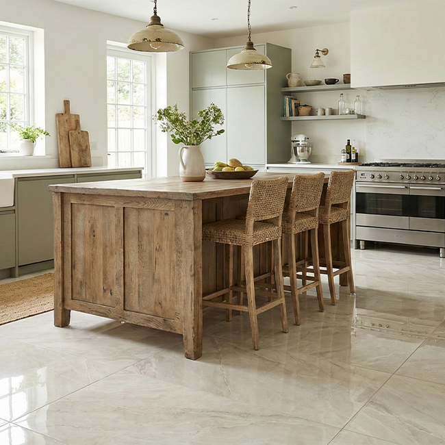 Use Porcelain Slabs as versatile countertops in luxury designs 